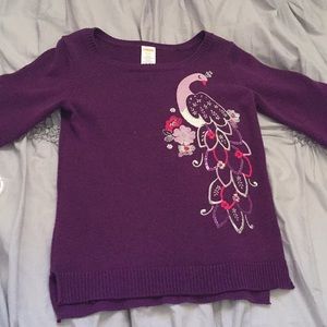 Girls Embroidered Sweater Dress